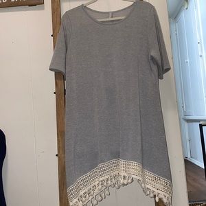 Fringe T-shirt Dress
